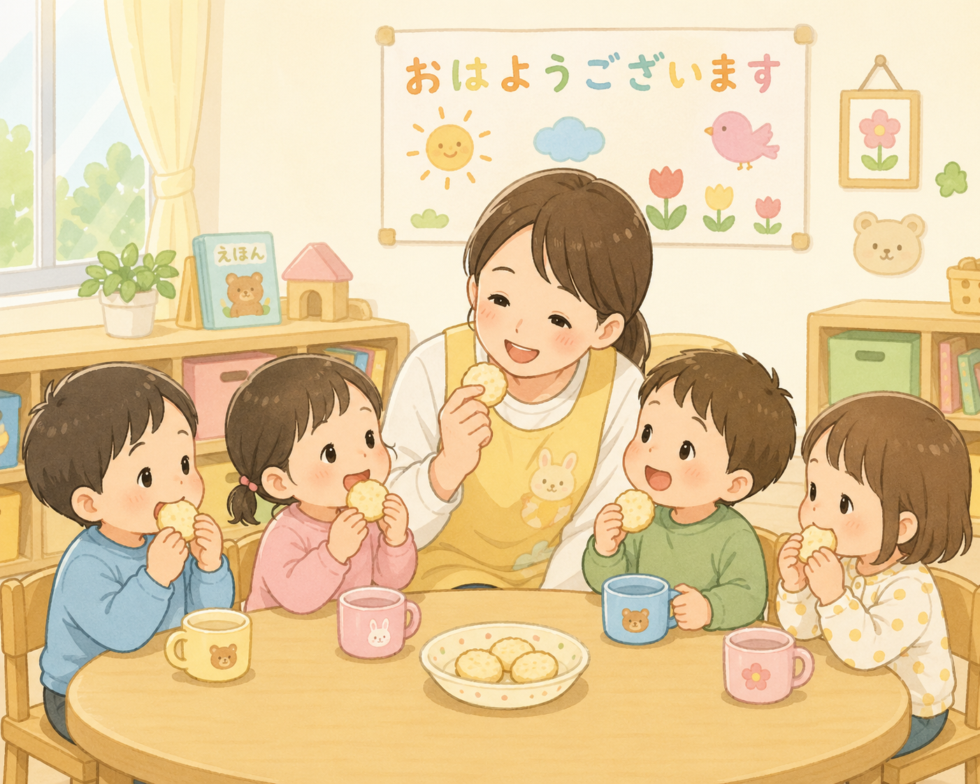 朝の会・おやつ