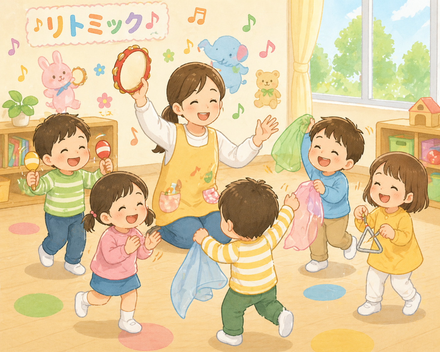 主活動（お散歩・制作・リトミックなど）