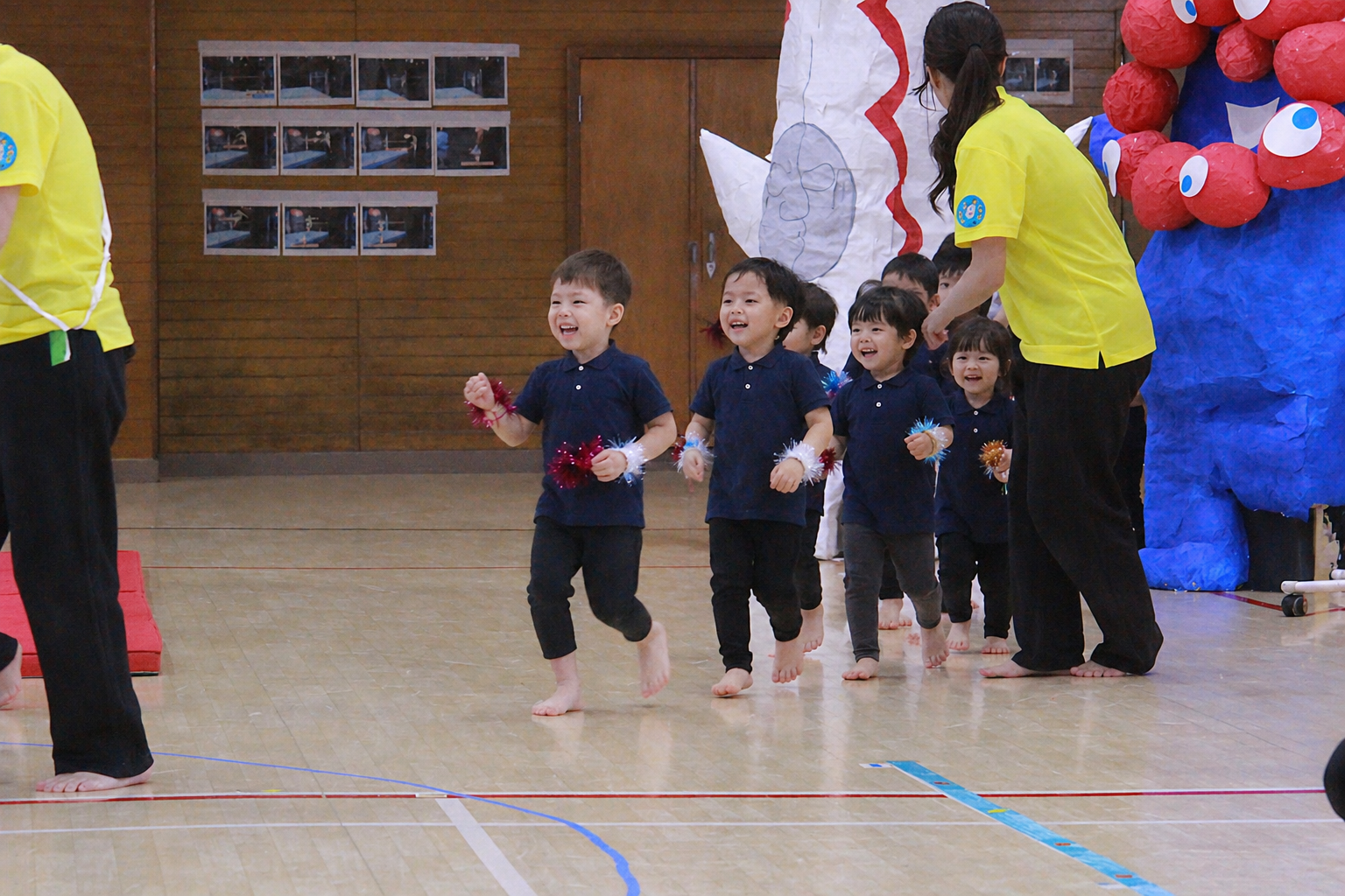 毎年恒例の大運動会
みゃくみゃくも参加